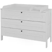 VitaliSpa Ajaton Commode – 133 x 98.4 cm met 3 lades Wit