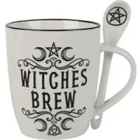 Alchemy England - Gothic Kop - Witches Brew - voor Geen - wit-zwart - Maat Standard