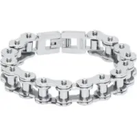 EtNox hard and heavy Armband - Biker - voor Mannen - zilverkleurig | Maat 21 cm