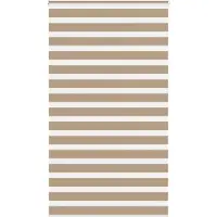 vidaXL Zebra Blind 125x230 cm stofbreedte 120,9 cm polyester zandbruin
