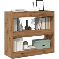 vidaXL Boekenkast/kamerscherm 80x30x72 cm artisanaal eikenkleur