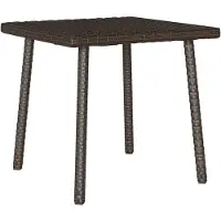 vidaXL Tuin salontafel rechthoekig 40x40x37 cm poly rattan bruin