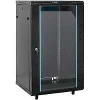 vidaXL Netwerkkast 18U 19" IP20 60x60x100 cm zwart