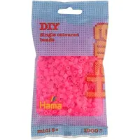 HAMA Beads HAMA Parels - Fuchsia - 1000 parels - Voor Kinderen - Gemengd - Roze