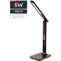 Avide ABLDL-OLC-6W-BR LED Tischleuchte Büro Kalender Braun 6W 350lm