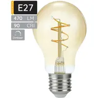 SPL E27 LED Lamp 4.2W Dimbaar - CRI 90 - Goud - Extra Warm Wit - LED Filament - Amber - Vervangt 40W - Per Stuk