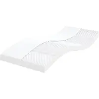 vidaXL Schuimmatras 7 zones hardheid 20 ILD 100x210 cm wit