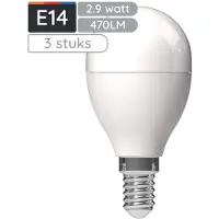 Avide E14 LED Lamp 2.9W - LED Globe Mini P45 – Zuinig + Hoge Lichtopbrengst 470 lm – Neutraal Wit Licht - Vervangt 40W – 3 stuks