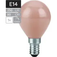 SPL E14 LED Lamp 4.5W Dimbaar - Flame - Extra Warm Wit - 1800K - LED Filament Globe G45 - Vervangt 25W - 3 Stuks