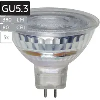 SPL GU5.3 LED Lamp 2.7W - Warm Wit - 350lm - Led Spot MR16 - 3 Stuks