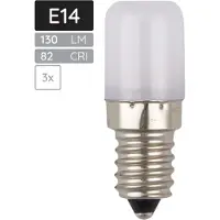 SPL E14 LED Lamp 1.8W - Warm Wit - 2700K - LED Buislamp T18 - Opaal - 3 Stuks