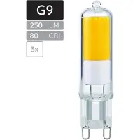 SPL G9 LED Lamp 2.2W - Warm Wit - 250lm - LED Buislamp T14.5 - 3 Stuks - 2700K - 230 Volt