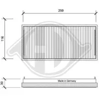 Diederichs DCI0019S Interieurfilter