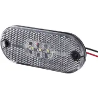 Hella Breedtel.LED 24V wit 5 LEDs kabel 150mm