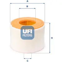 Ufi 27.A54.00 Luchtfilter