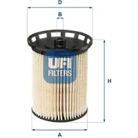 Ufi 26.129.00 Brandstoffilter