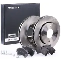 RIDEX 3405B0055 Remschijven en blokken