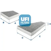 Ufi 54.302.00 Interieurfilter