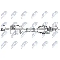 NTY NPW-RE-173 Aandrijfas