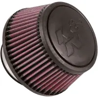 K&N Engineering K&N Universal Round Clamp-On Air Filter 3in Flange ID x 6in Base OD x 4.625in Top OD x 3in Height