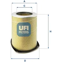 Ufi 27.285.00 Luchtfilter