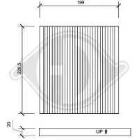 Diederichs DCI1102 Interieurfilter