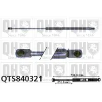 Quinton Hazell QTS840321 Gasveer achterklep