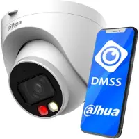Dahua IPC-HDW1239V-A-IL 2MP Full Color Dome Camera, 2.8mm, Mic, IR/LED, PoE, IP67