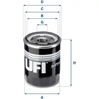 Ufi 21.051.00 Brandstoffilter