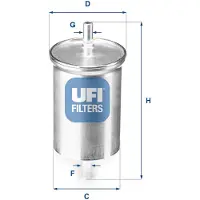 Ufi 31.923.00 Brandstoffilter