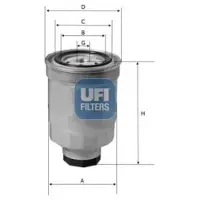 Ufi 24.446.01 Brandstoffilter