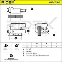 RIDEX 689C0187 Bobine