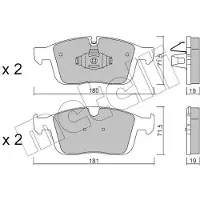 METELLI 22-1188-0 Remblokken