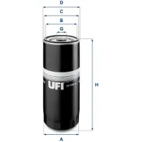 Ufi 23.144.00 Oliefilter