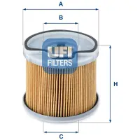 Ufi 26.691.00 Brandstoffilter