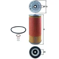 MAHLE ORIGINAL OX 75D Oliefilter