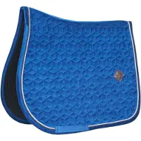 Kentucky Horsewear Horsewear - Zadeldoek - Basic Velvet Zadeldekje - Jumping - marine