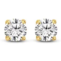 New Bling Goud 9NBG-0004 - 14 karaat echt gouden Oorknopjes met Zirkonia - 3mm - Goud