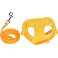 Nobleza Borsttuig met hondenriem - Hondentuig - Y Tuig hond - Instaptuig hond - Hondenharnas - Maat M - Geel