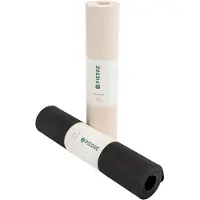 Pierre Sports - Black & White Yoga Collectie - Set van Twee Yogamatten - Licht om dragen - Made in Europa - 190 x 60 x 0.5cm