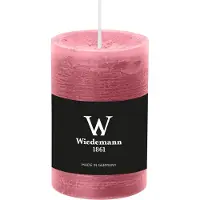 Wiedemann Cilinderkaars/stompkaars - rustieke kaars - oudroze - 6 x 9 cm - 30 branduren