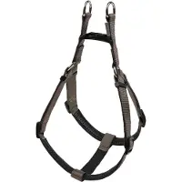 Wouapy - hondenharnas -bruin - voorzien van verzachte delen -verstelbaar - 20mm x 47/71cm