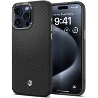 Spigen Enzo Aramid iPhone 16 Pro Max Hoesje Zwart / Zilver