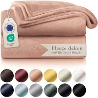 Blumtal - Fleece Deken - Super Zacht Fleece Plaid 220x240 cm - Oud Roze