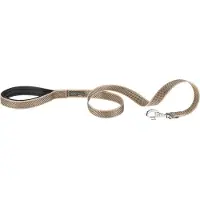 Ferplast Daytona Deluxe Hondenlijn / Hondenriem - Zachte greep - Bruin - Reflecterend - L-XL - Breedte: 2,5 cm - Lengte: 120 cm - Geschikt voor grote honden