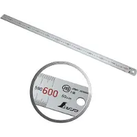 FAMEX Shinwa 13021 Roestvrij stalen liniaal 60 cm - met 0,5mm schaalverdeling