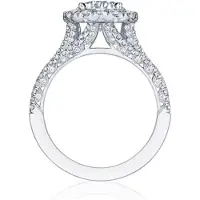 Ds Dames Ring - Zilver Kleur met Zirkonia - Ring - Diameter 18mm