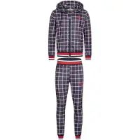 Lonsdale Joggingpak 'Orbost' marine / rood / wit