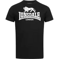 Lonsdale Shirt 'St. Erney' zwart / wit