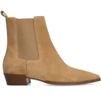 Manfield Beige suĆØde chelsea boots | Maat 41